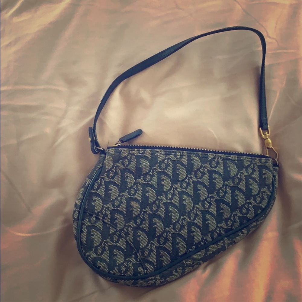 Christian Dior Diorissimo Saddle evening bag